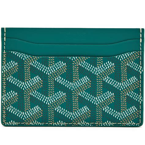 green goyard card wallet|goyard wallet price list.